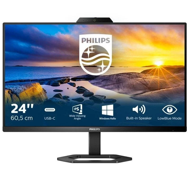 Detalle de Philips 24E1N5300HE/00, monitor IPS Full HD de 23,8 pulgadas con USB-C y webcam