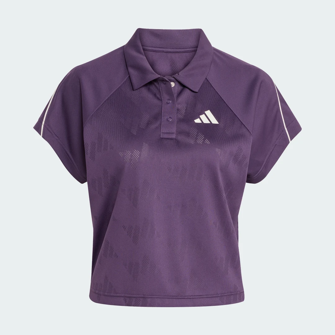 Thumbnail 3 de Camiseta Stadium 3 bandas Tennis Inspired Jacquard Polo de Adidas