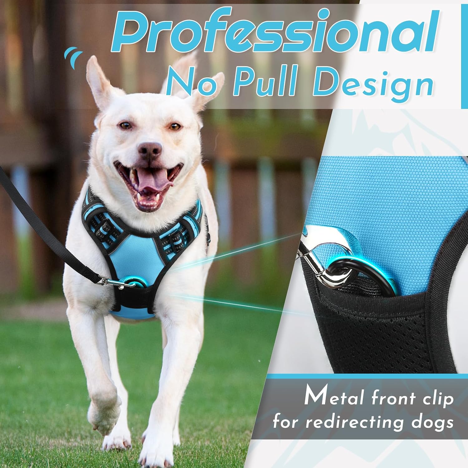 Thumbnail 1 de Eagloo HCW-034-L-EU Large Dog Harness with Dual Leash Clips