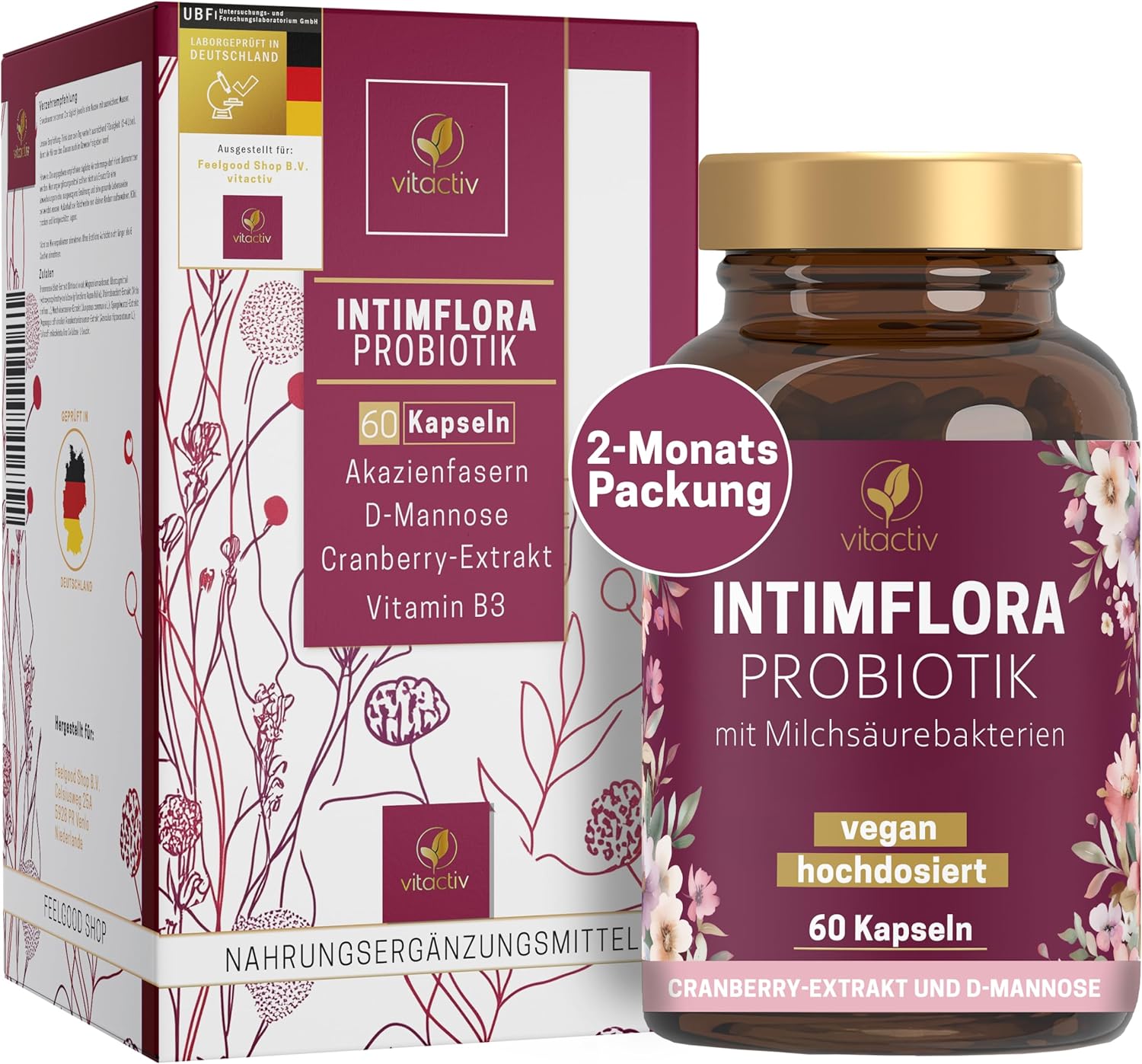Detalle de Vitactiv INTIMFLORA PROBIOTIK 130 Mrd. KbE/g