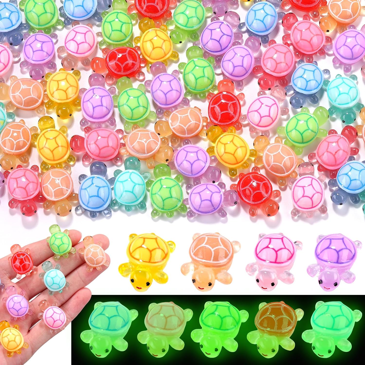 Thumbnail 5 de QAUYETM Mini Resin Animal Figurines, 120-Piece Set