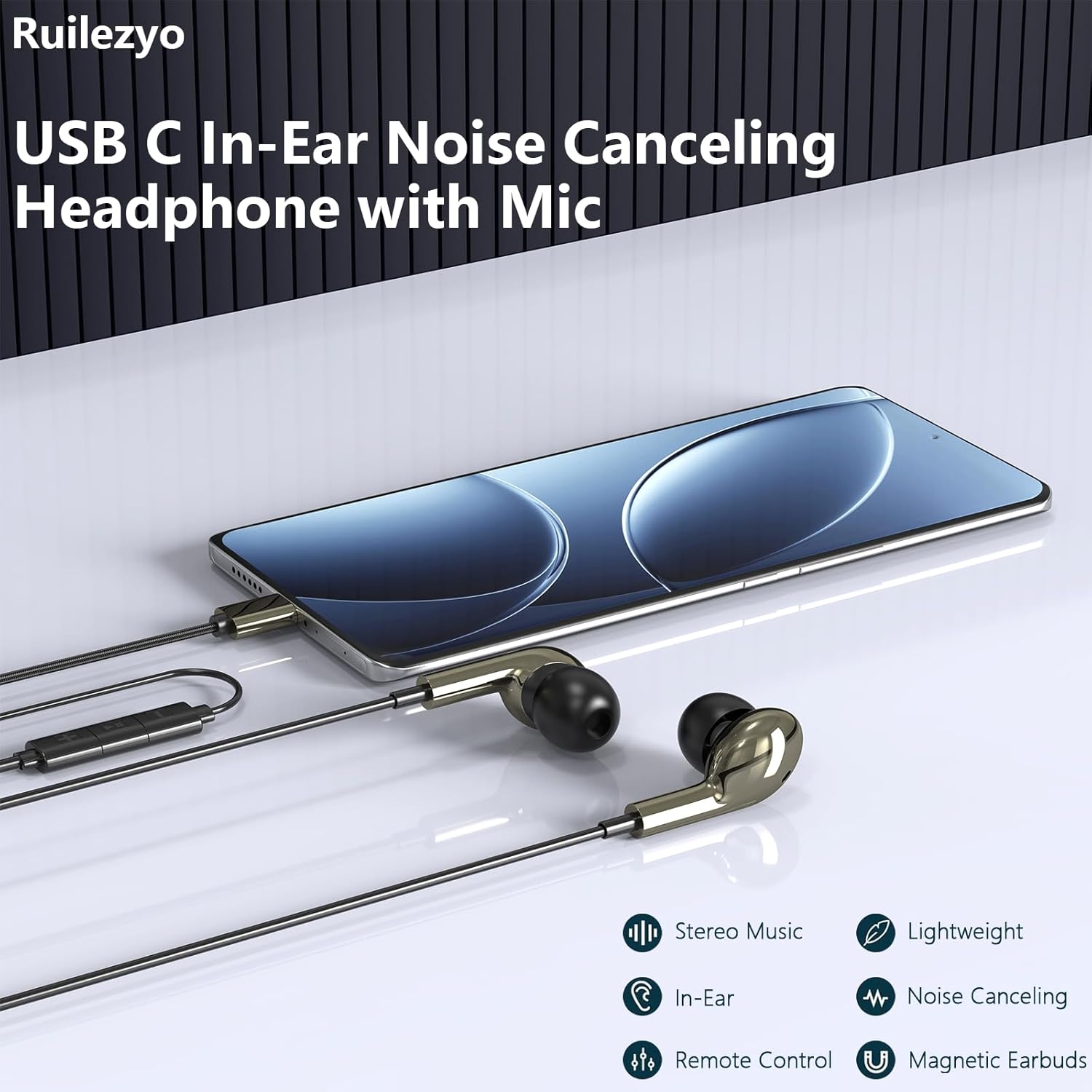 Thumbnail 1 de USB‑C In‑Ear Kopfhörer mit Mikrofon für Samsung & Co.
