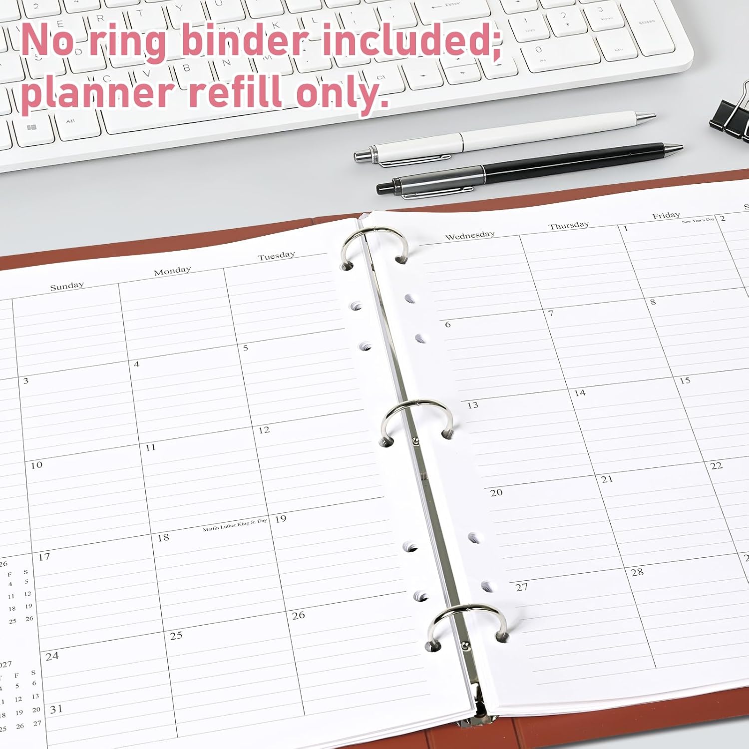 Thumbnail 6 de Monthly Planner Refill, 8.5 x 11-Inch