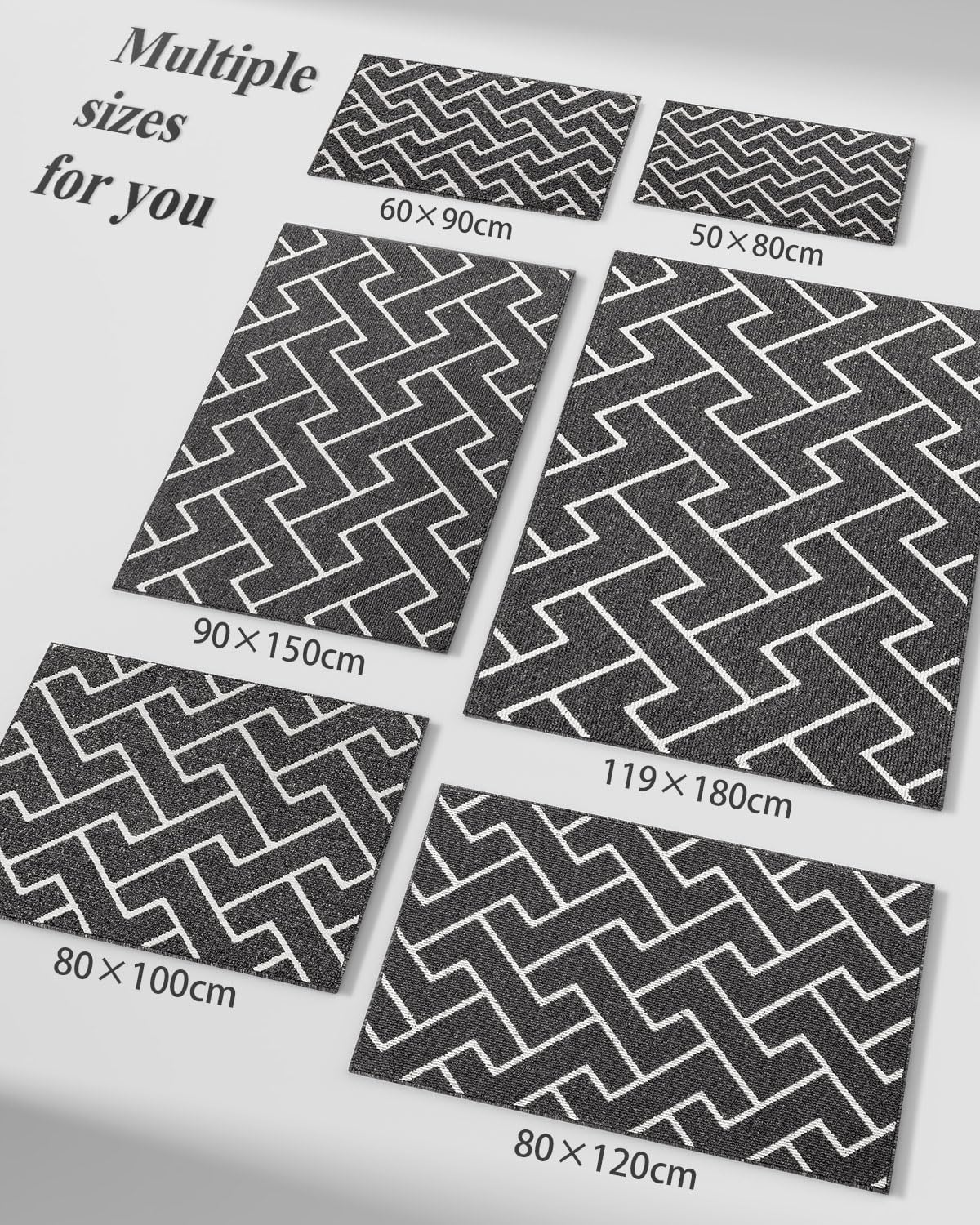 Thumbnail 5 de Biscpro 60x90cm non-slip indoor door mat 🏠