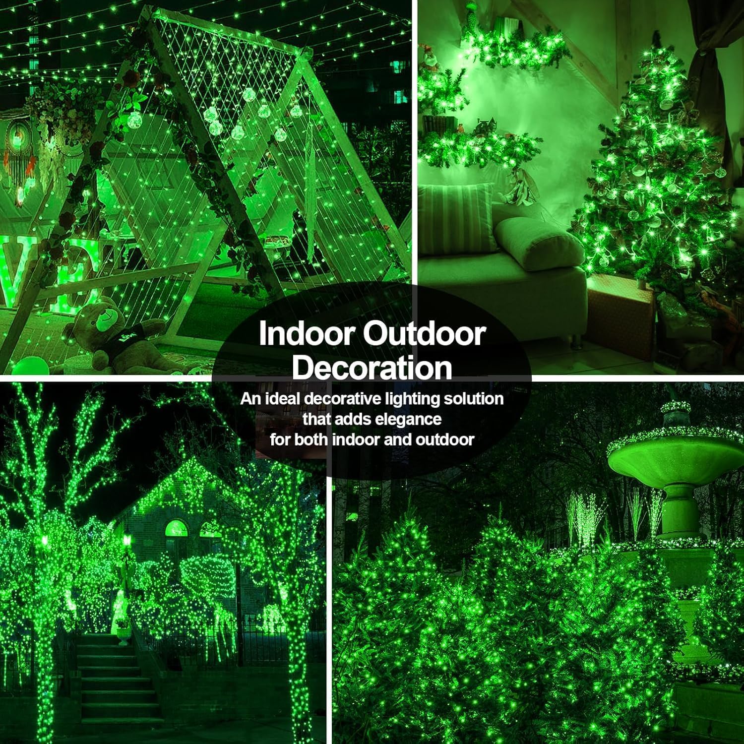 Thumbnail 4 de JXLEDAYY 60M 500 LED Green Fairy Lights