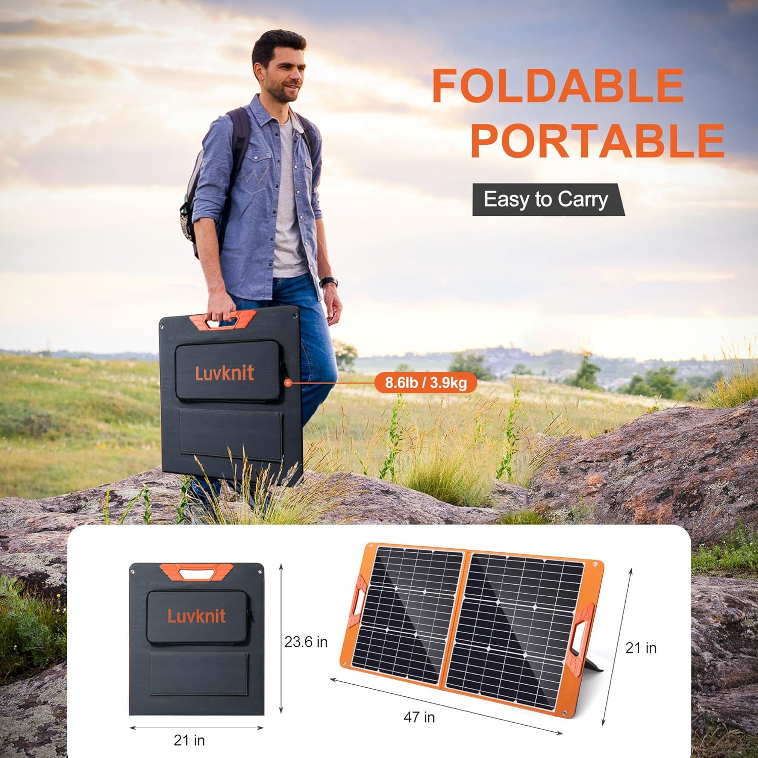 Thumbnail 4 de 100W Foldable Solar Panel ⚡