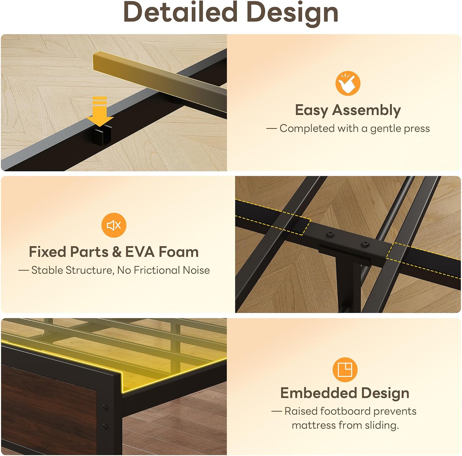 Thumbnail 5 de LIKIMIO Queen Bed Frame