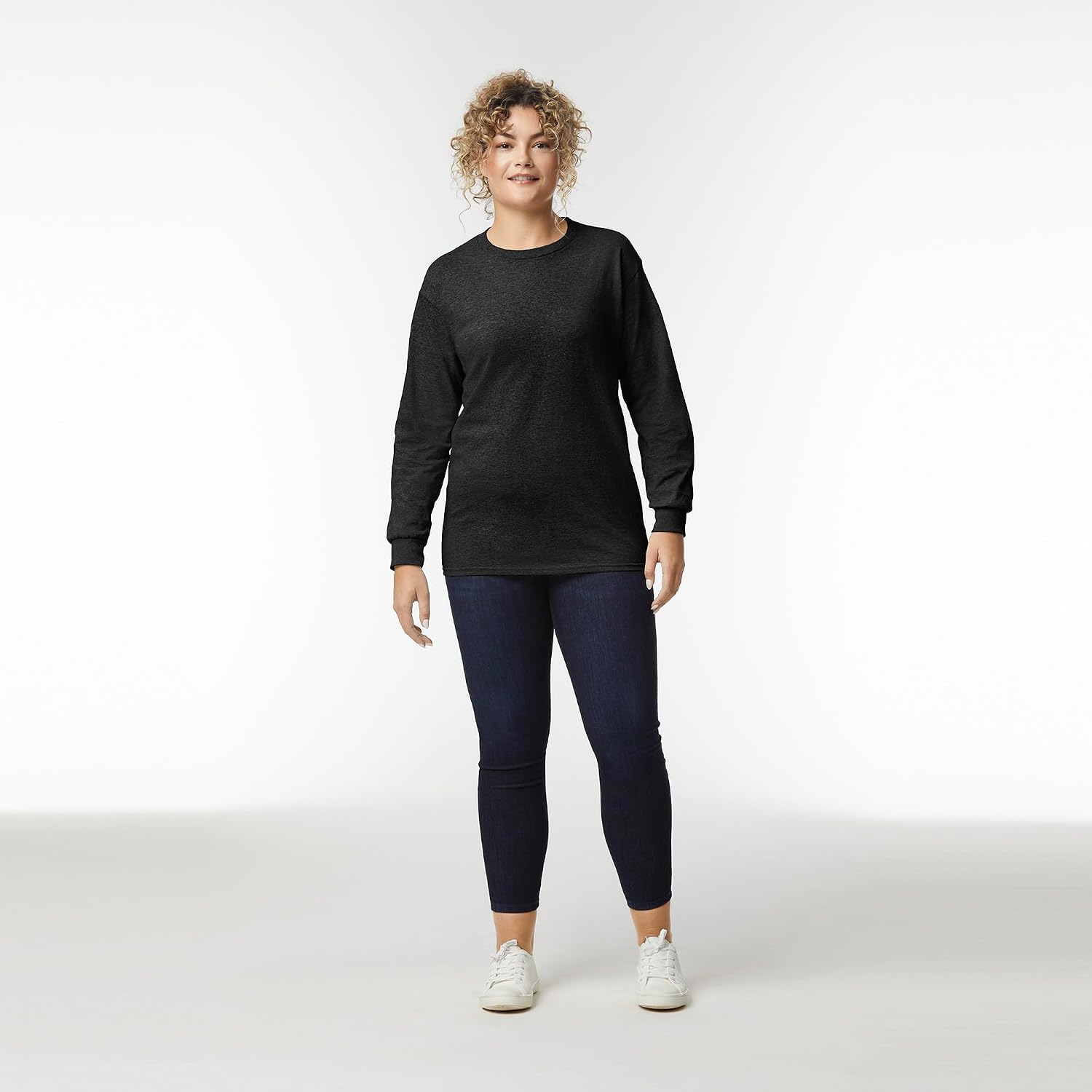 Detalle de Gildan Adult Ultra Cotton Long Sleeve T-Shirt (Style G2400) – Multipack