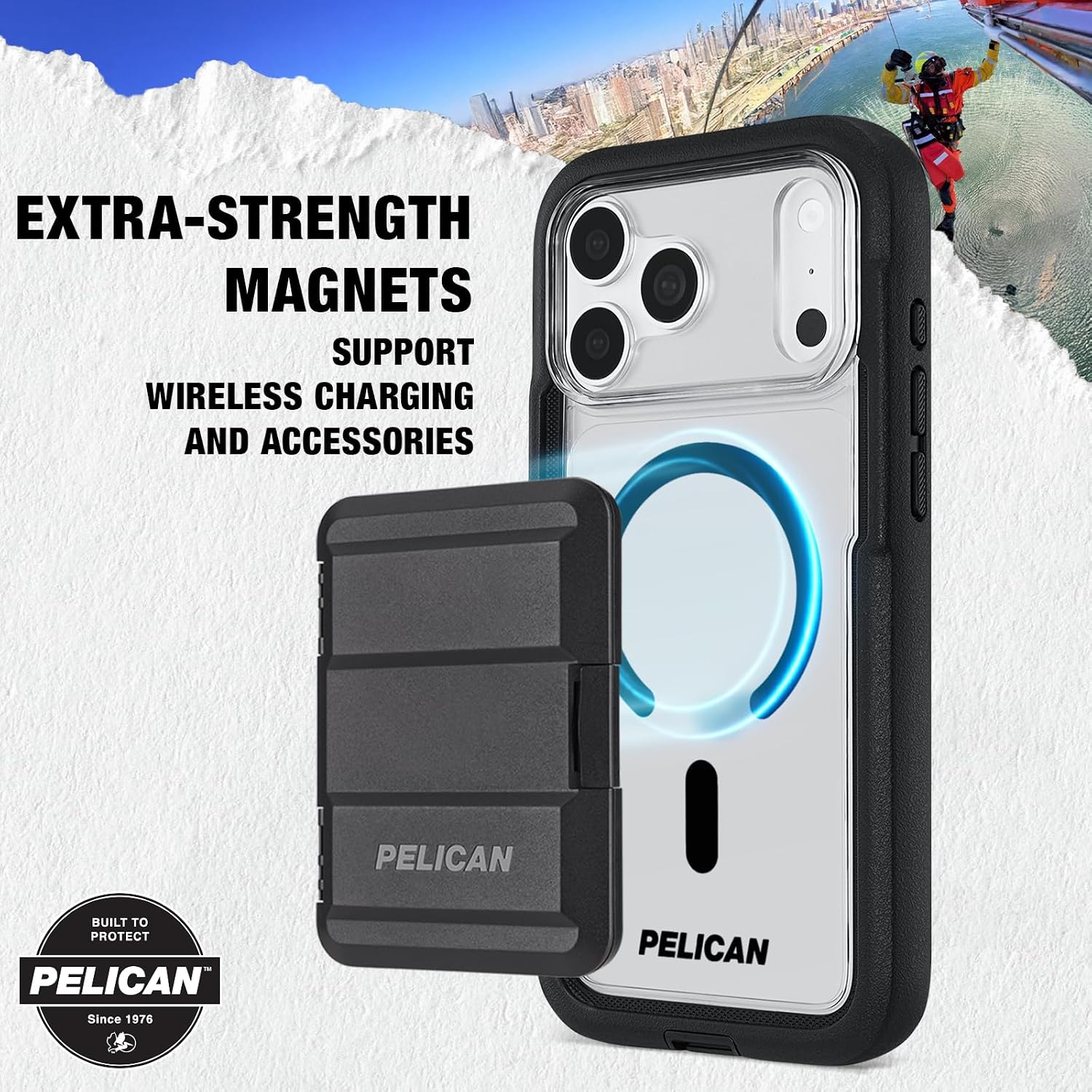 Thumbnail 6 de Pelican Voyager iPhone 18 Pro用ケース MagSafe対応・2層構造・ベルトクリップホルスター付き