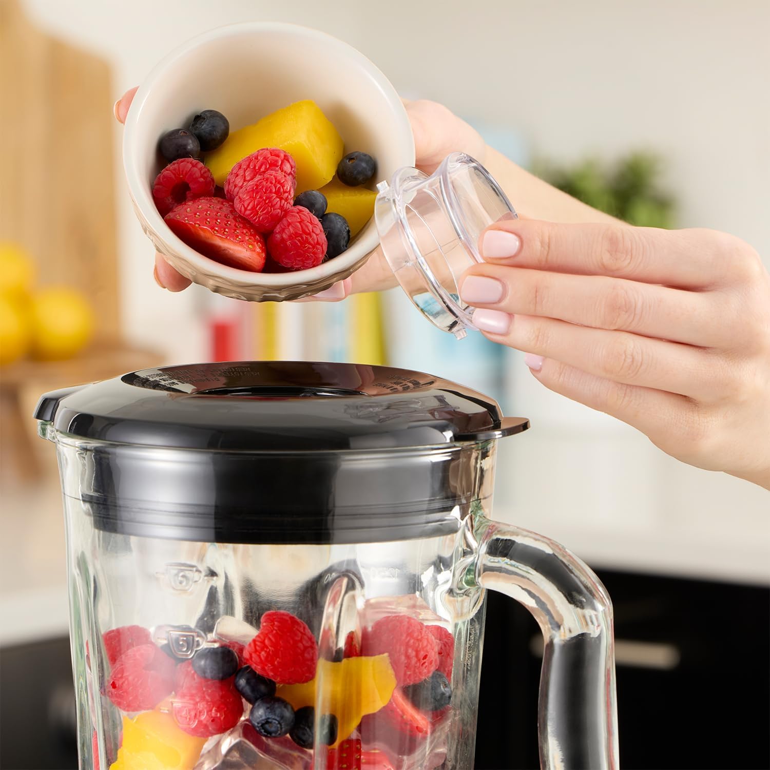 Thumbnail 3 de Russell Hobbs Jug Blender [Smoothie Maker] 1.5L Glass Jar, 850W Peak Power, Matte Charcoal