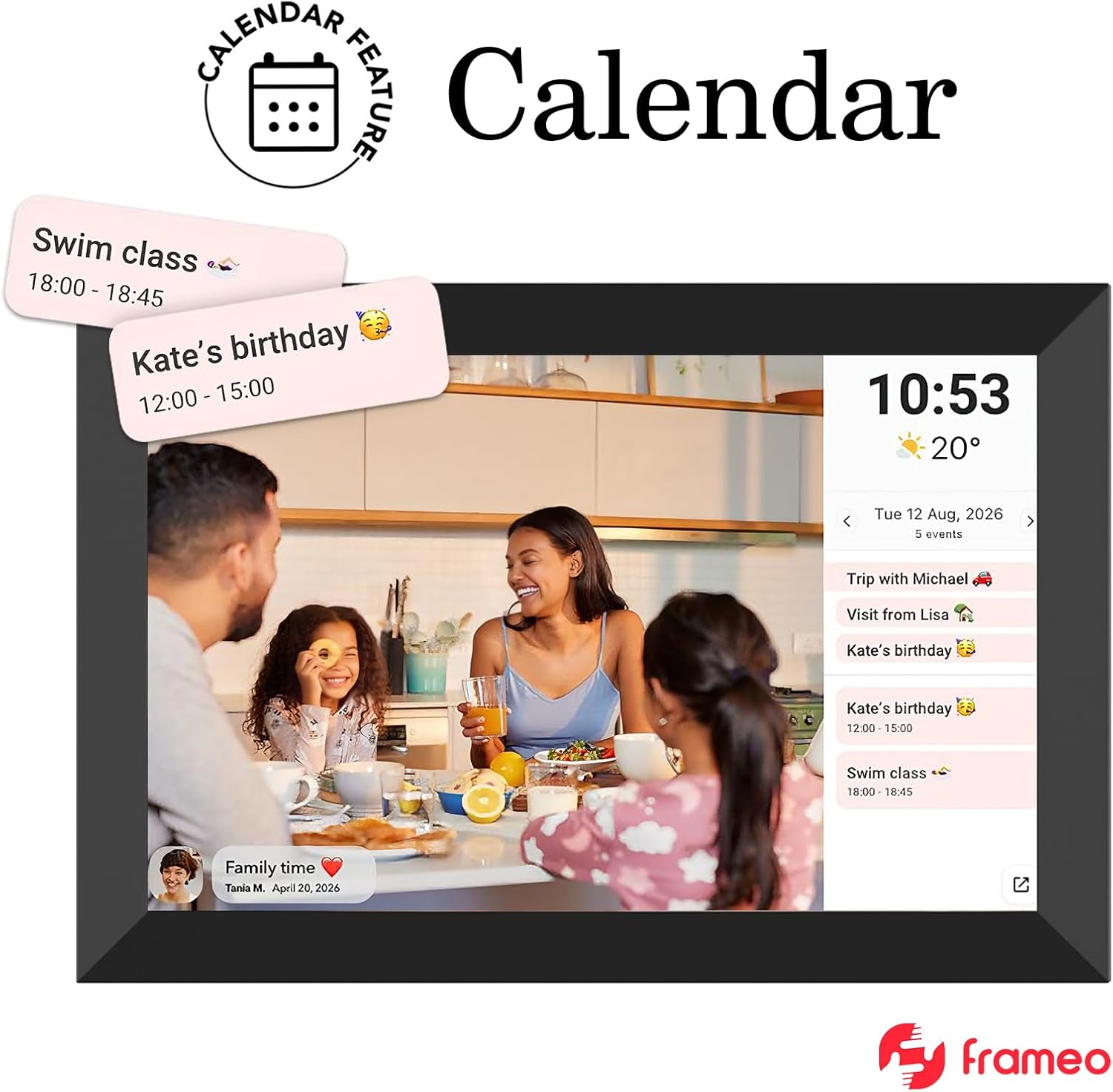 Thumbnail 4 de 32GB FRAMEO 10.1 Inch Smart Digital Photo Frame