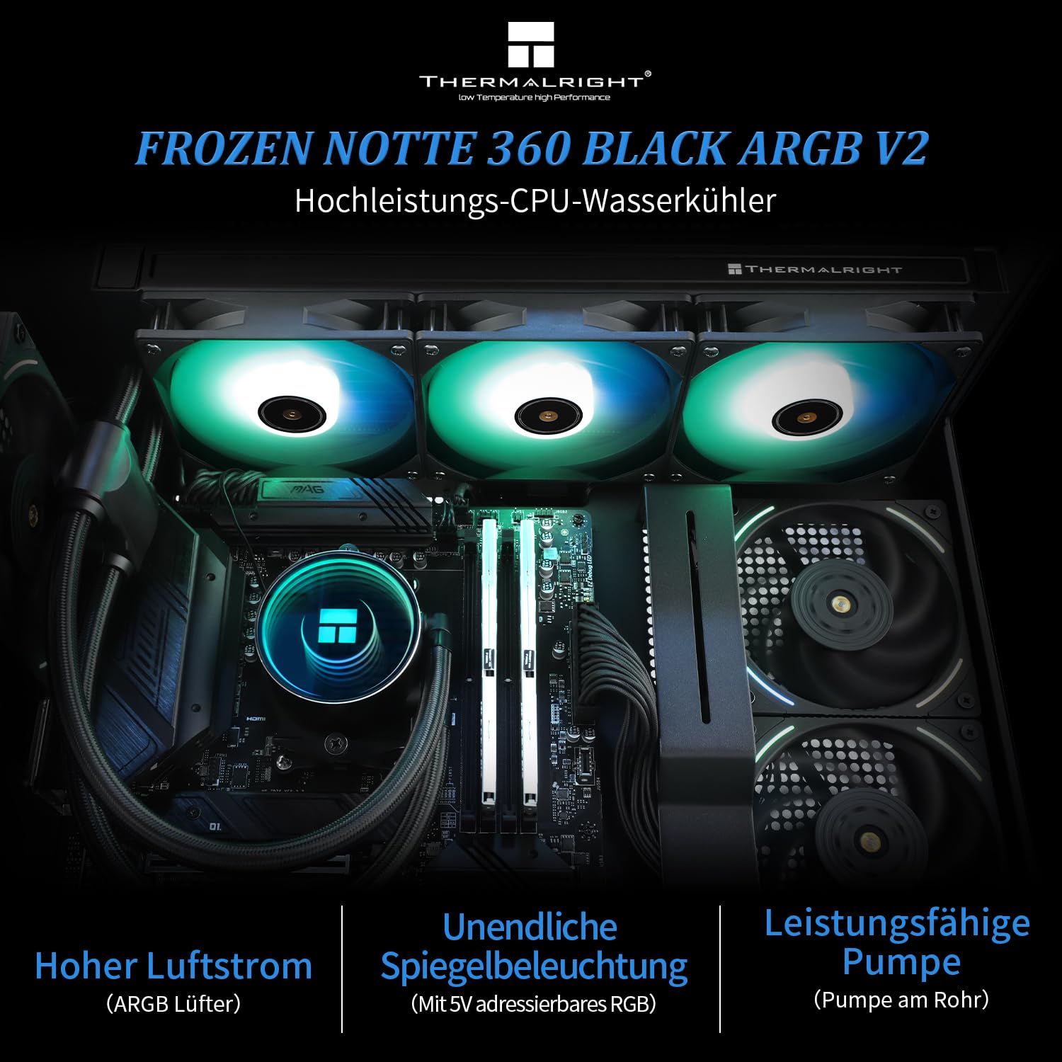 Thumbnail 1 de Thermalright Frozen Notte 360 Wasserkühlung