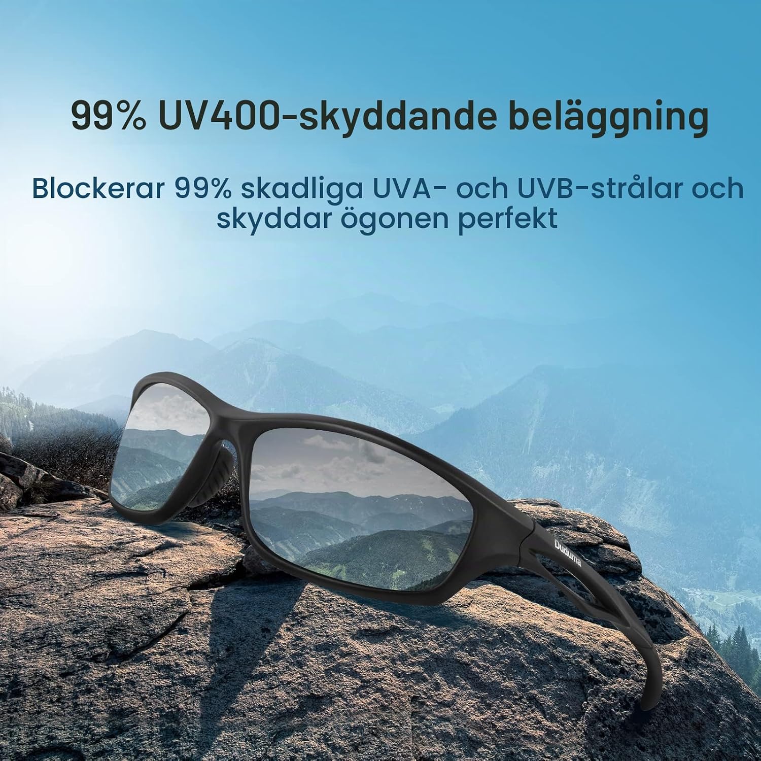 Detalle 2 de Duduma polariserade sportsolglasögon i TR90 med UV400-skydd
