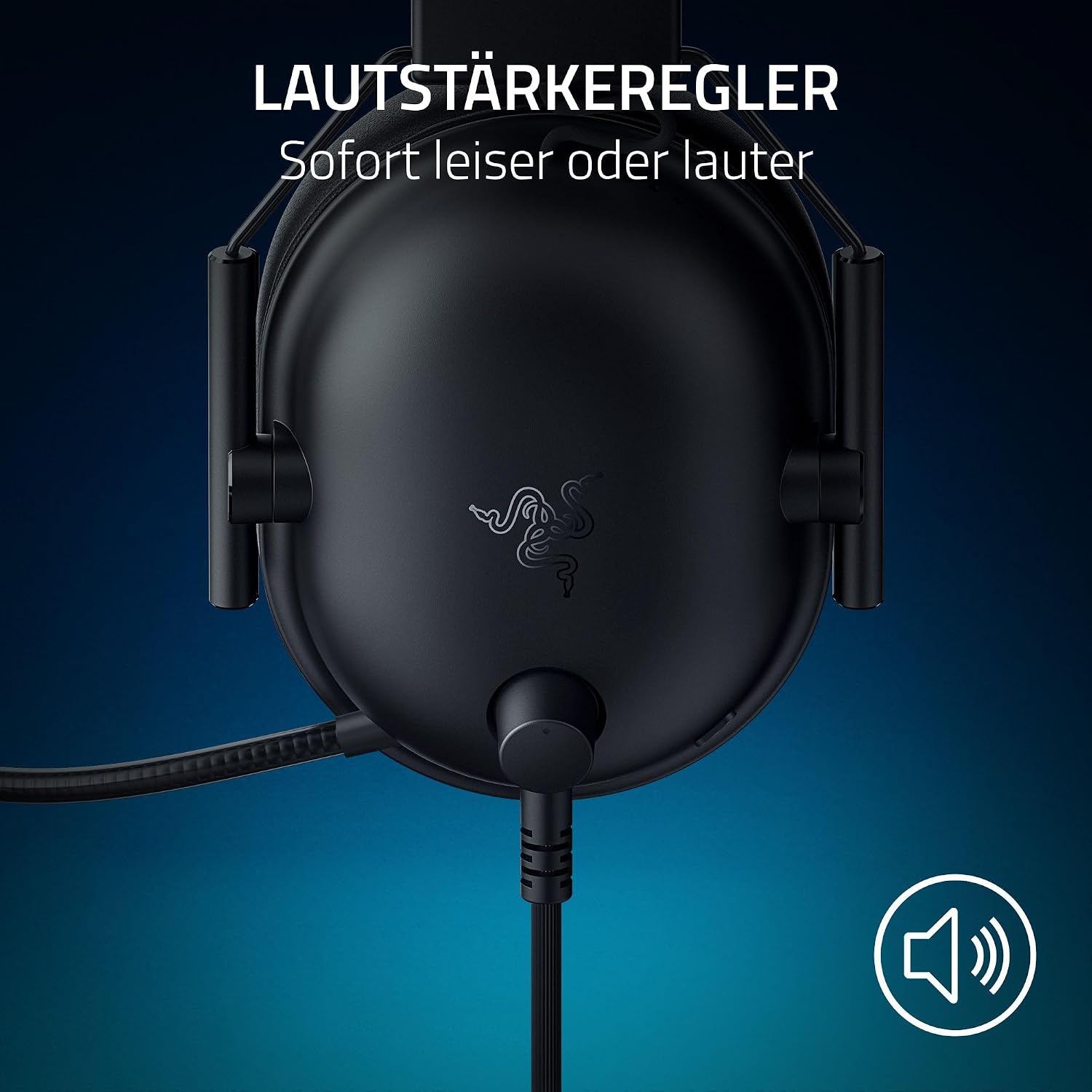 Detalle 2 de Razer BlackShark V2 X (PlayStation) – kabelgebundenes E-Sport Headset mit 3,5-mm-Anschluss, 50-mm-Treibern und Nierenmikrofon