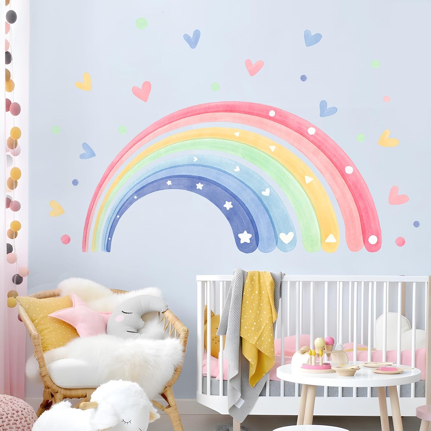 Detalle 2 de Supzone Regenbogen Wandtattoo 180x102 cm
