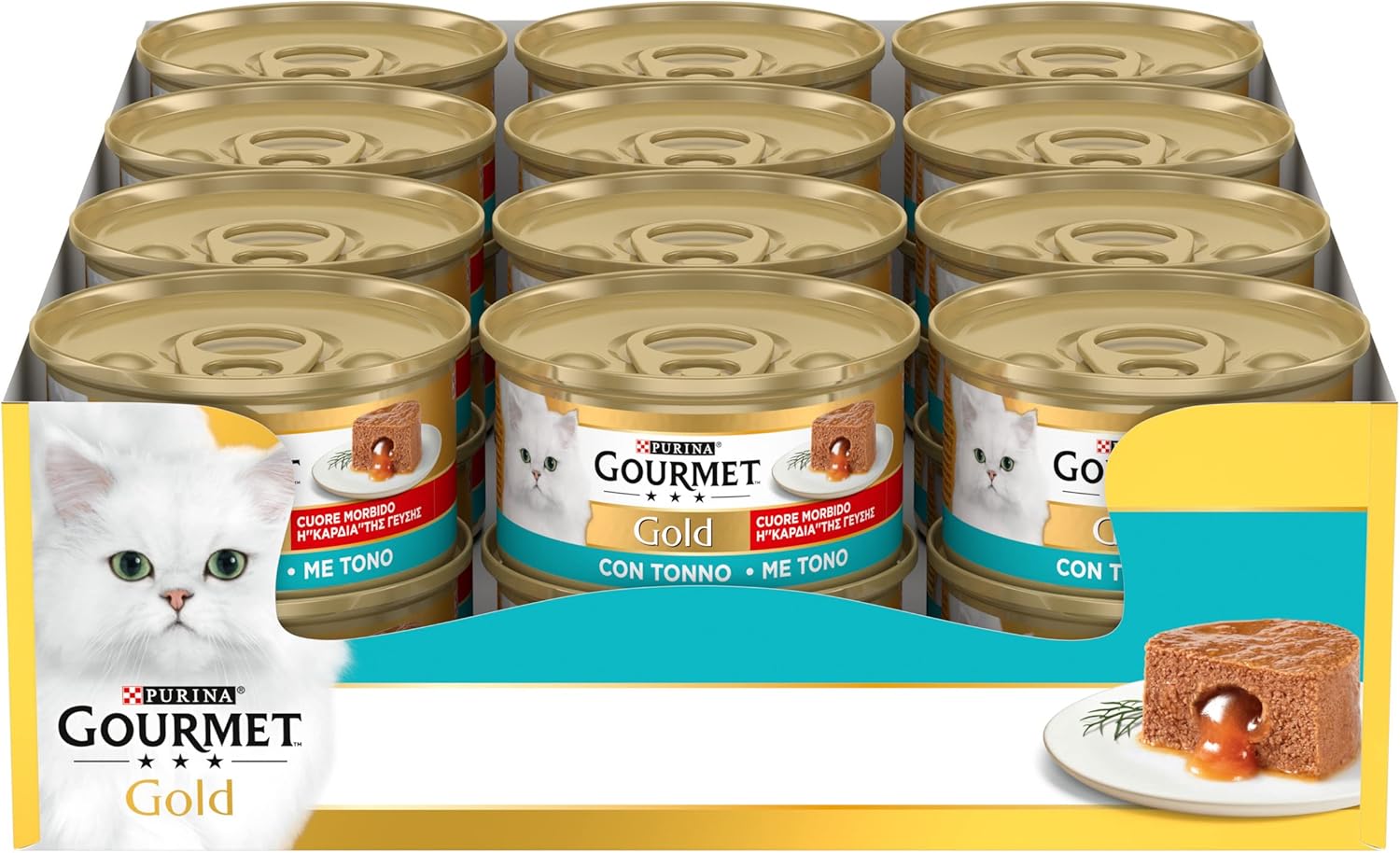 Detalle de GOURMET Gold Cuore Morbido 24 lattine 🐱