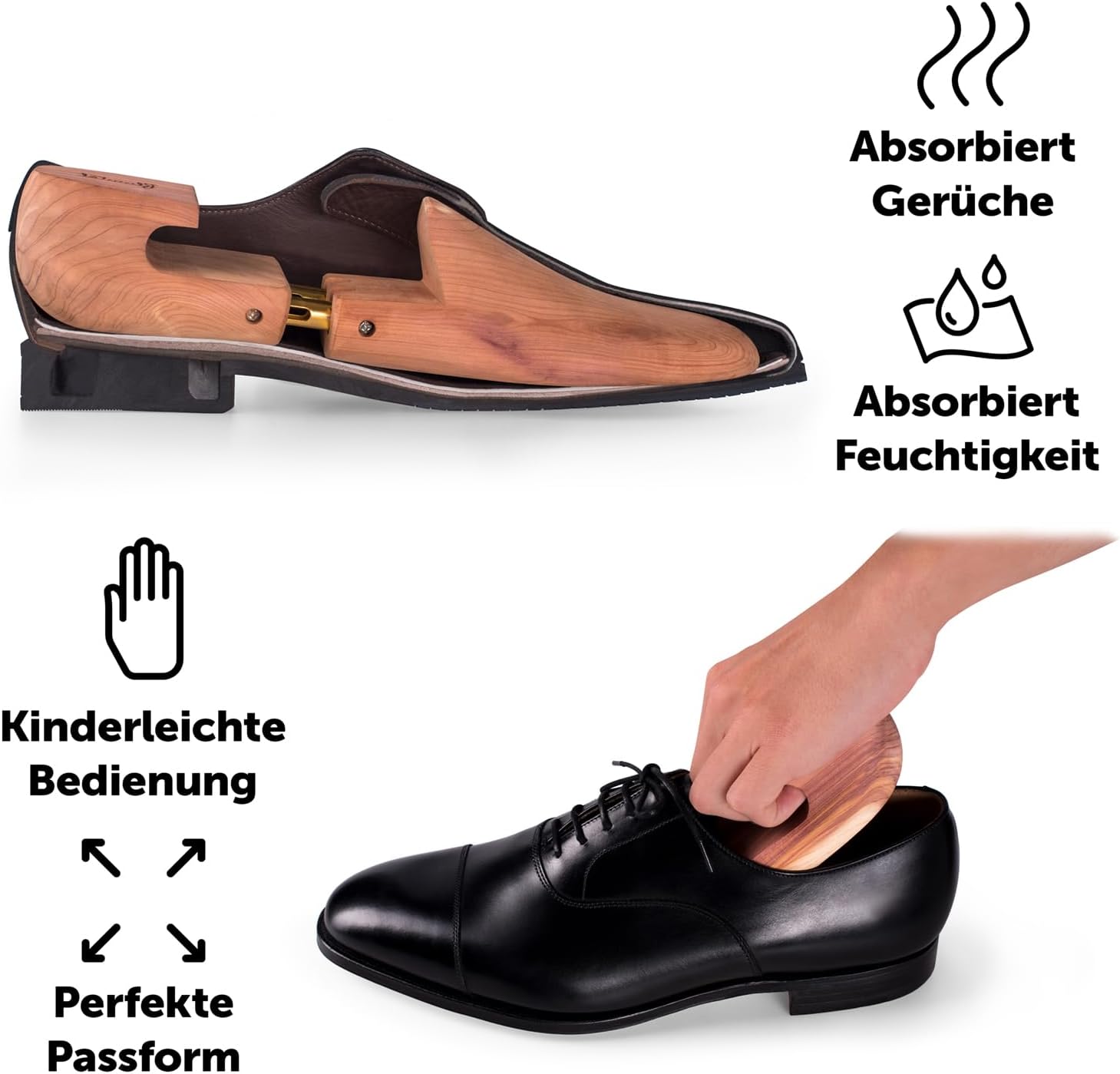 Thumbnail 5 de Blumtal TESTSIEGER Premium Schuhspanner Zedernholz mit Schuhlöffel – inkl. Dehner, ergonomisch, Größen 38–47