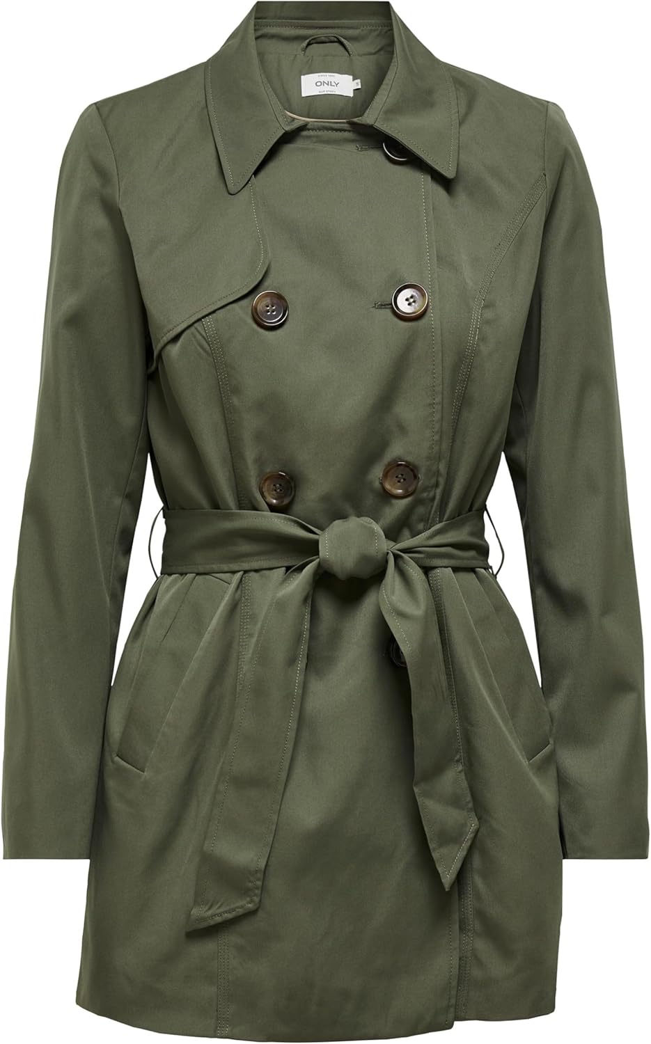 Thumbnail 6 de ONLY Damen Trenchcoat ONLVALERIE mit Gürtel und Futter