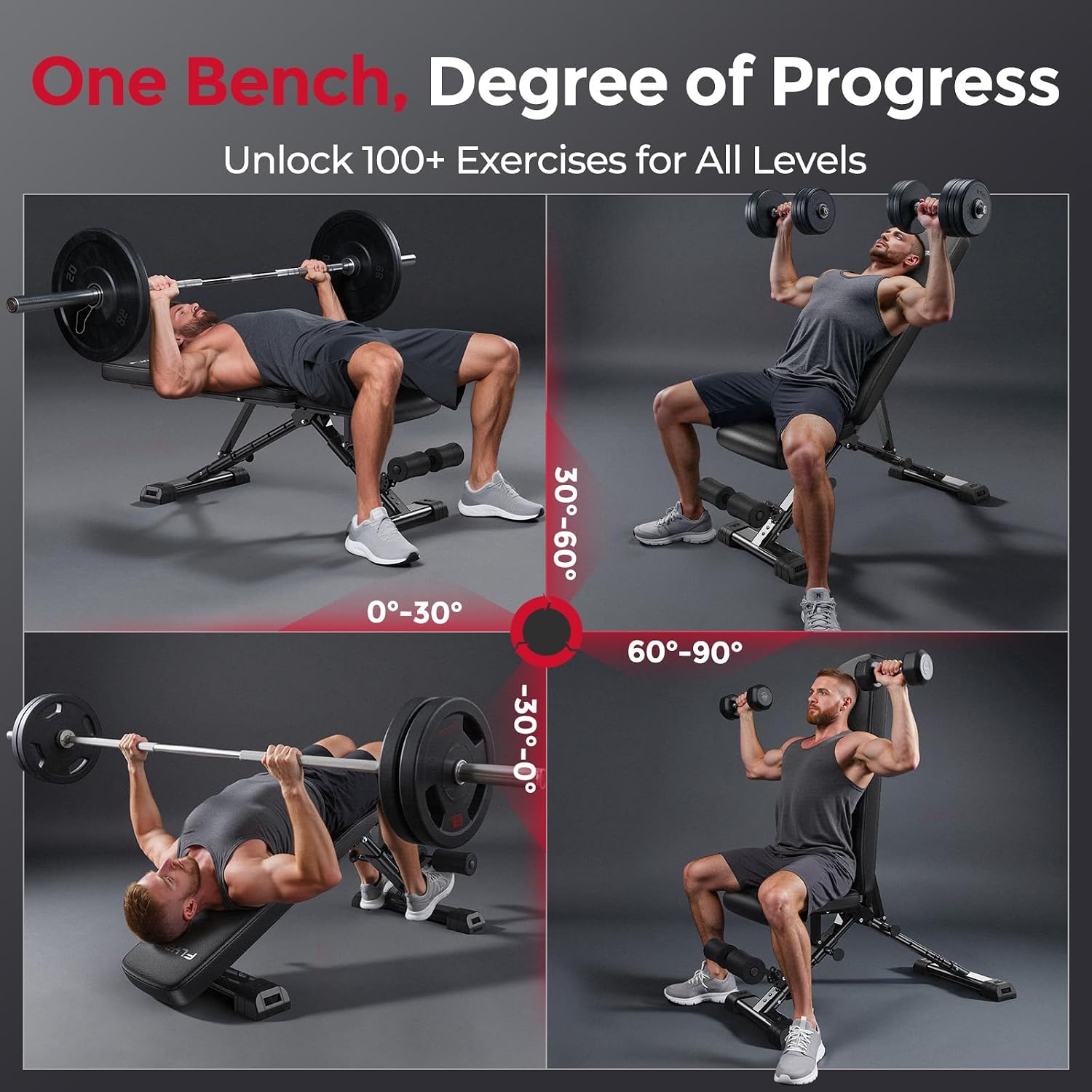 Detalle de FLYBIRD WB5 Weight Bench — 800LBS ASTM-Certified Adjustable Bench for Home Gym