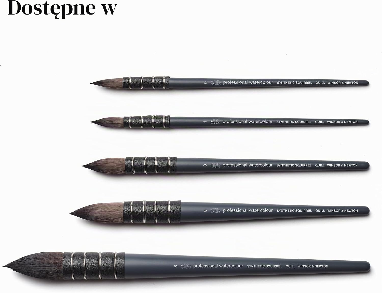Detalle de Winsor & Newton 5011508 Wiewiórka nr 8 – syntetyczny pędzel akwarelowy