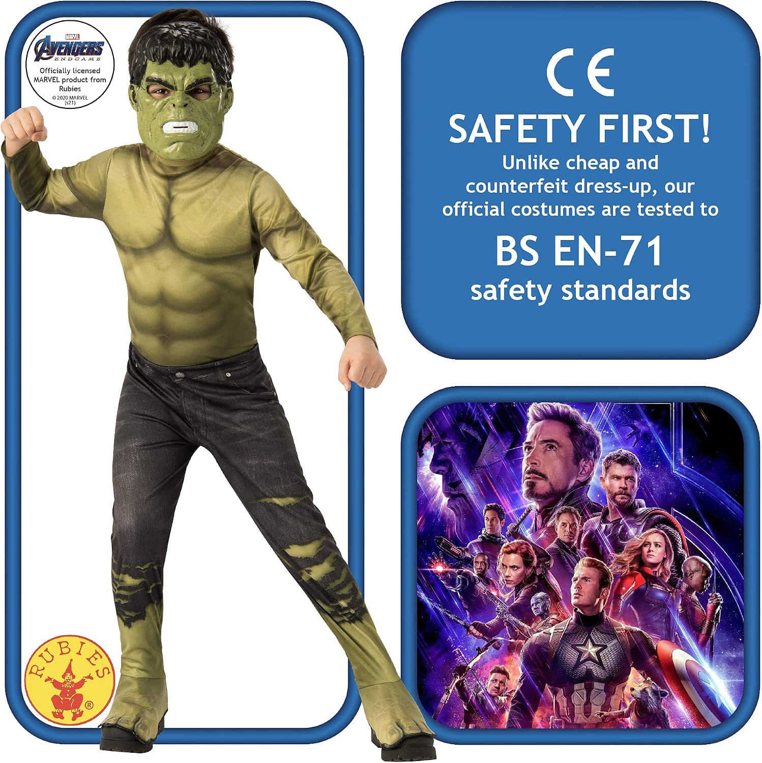 Detalle 2 de Rubie's Avengers Costume divertente Bambino S 🎭