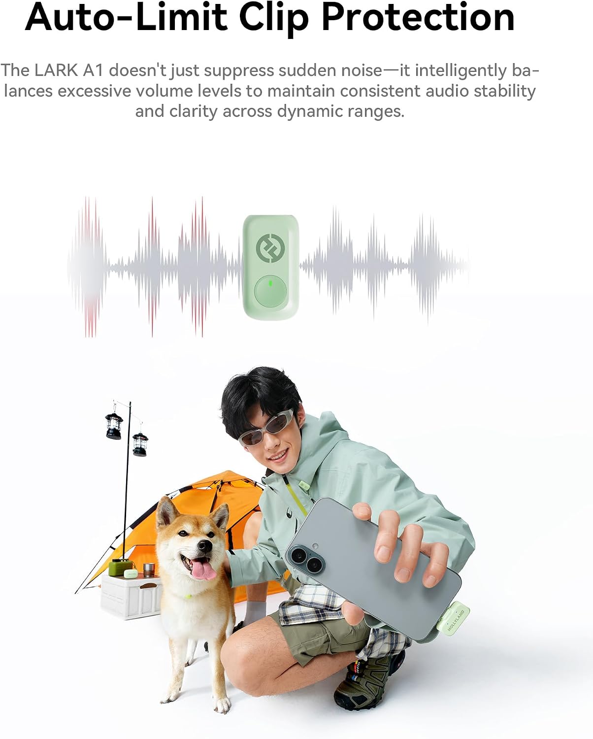 Thumbnail 5 de Hollyland LARK A1 Wireless Mic Combo, 2TX/2RX, Charging Case & Noise Cancellation