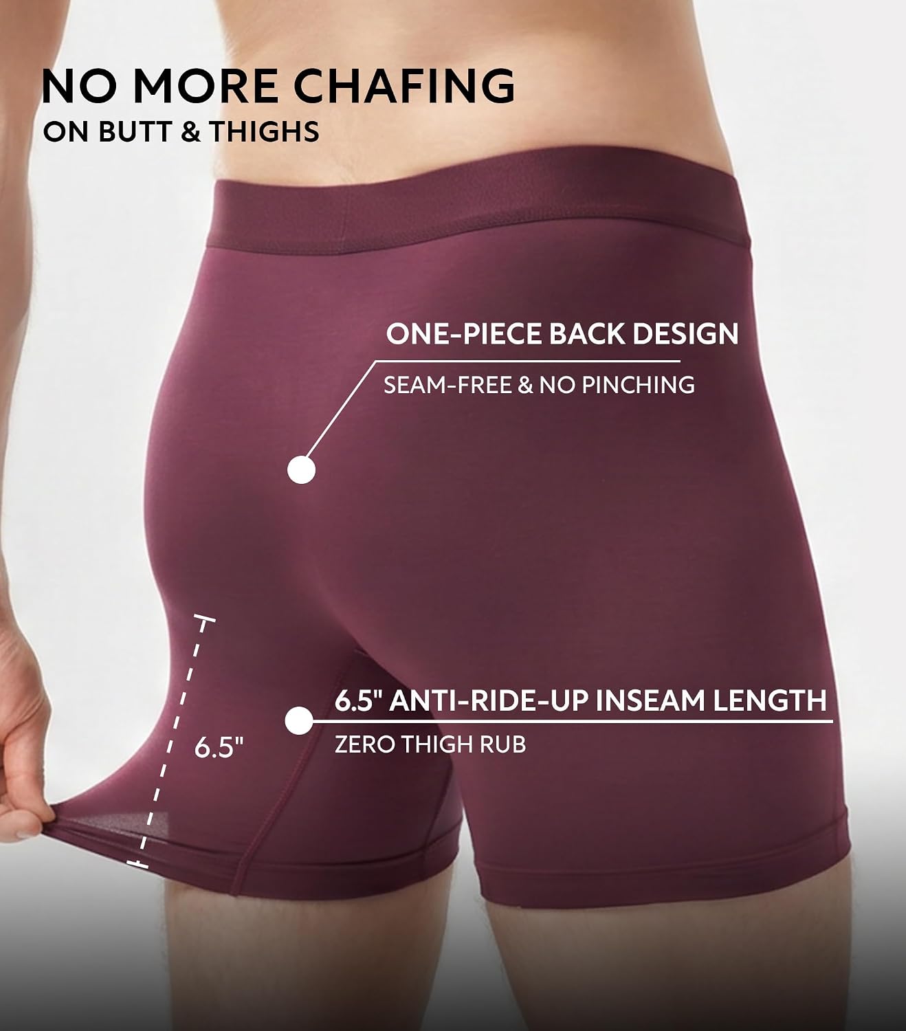 Thumbnail 4 de DAVID ARCHY Men's Modal Boxer Briefs