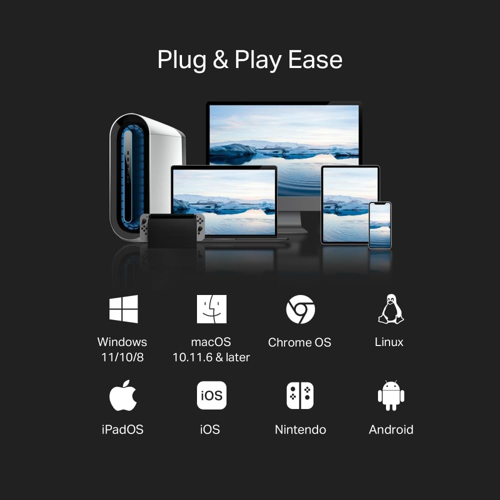 Thumbnail 4 de TP-Link UE310C USB-C to Gigabit Ethernet Adapter (USB 3.0, aluminium) for Mac, Windows, iPad, Linux and Android