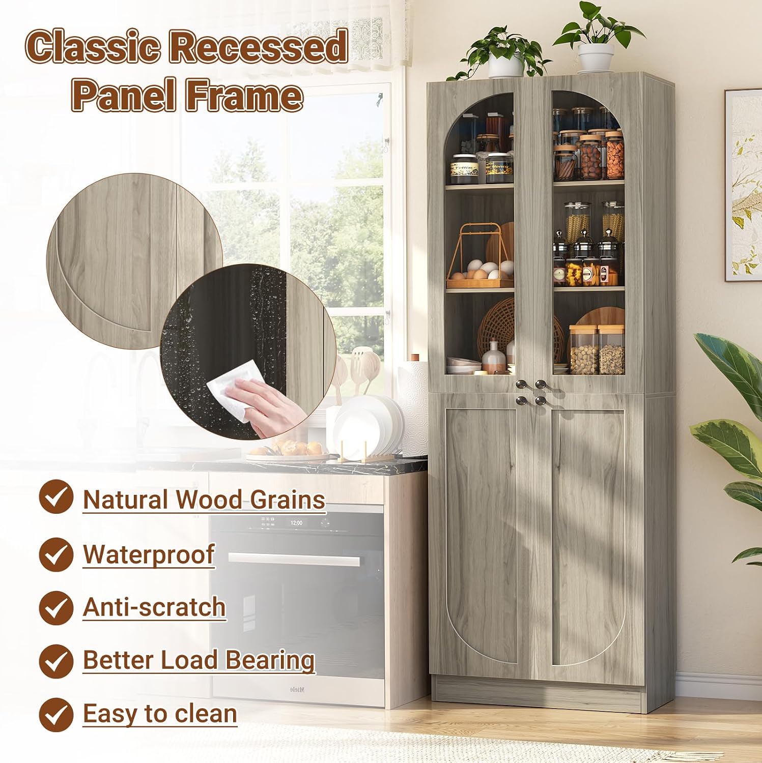 Thumbnail 6 de Cyclysio Bookcase, 80-Inch Tall
