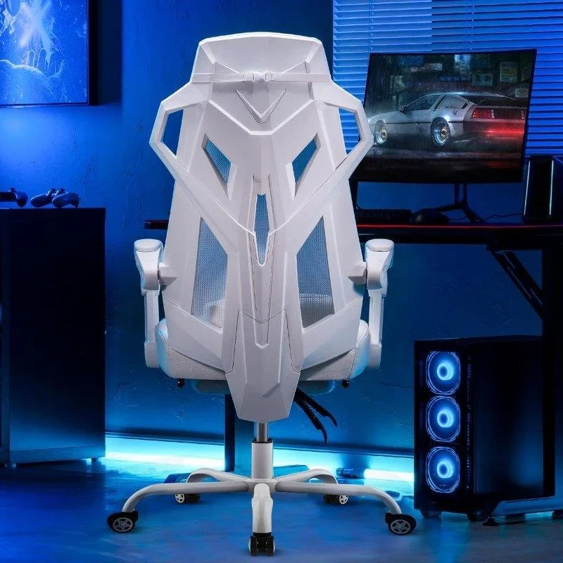Detalle 2 de Silla gaming ergonómica GTPLAYER con respaldo reclinable y reposapiés, malla transpirable