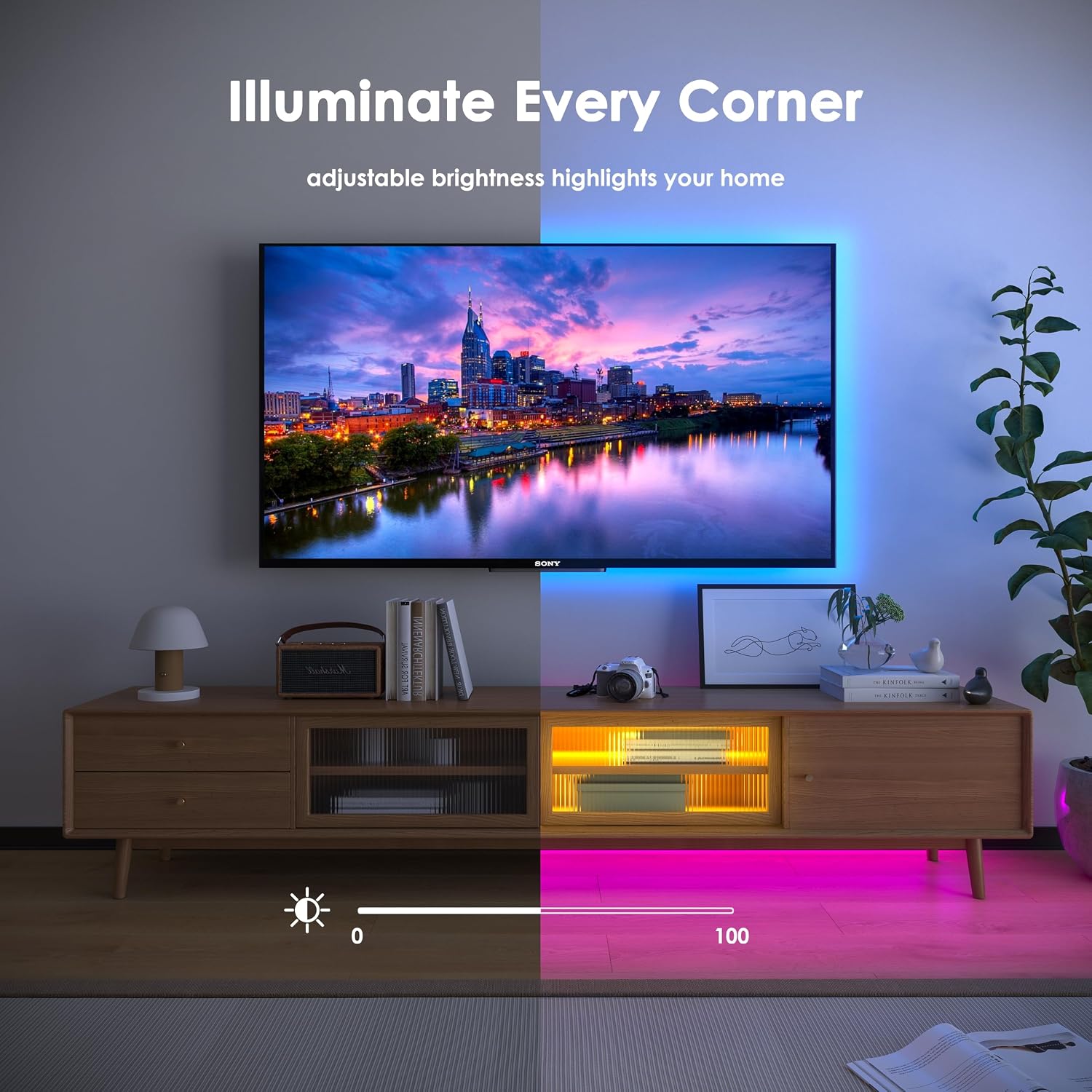 Thumbnail 5 de HOVVIDA 30m RGB LED strip lights for rooms 🎉