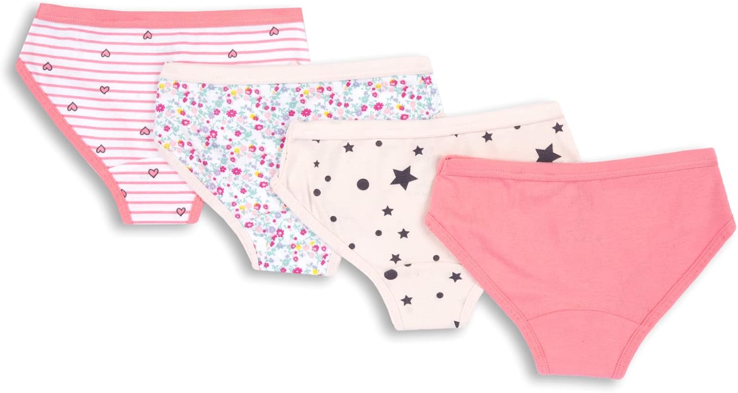 Detalle 2 de Chicco Mutande Bambina – Set 4 Slip in Cotone, Design Italia
