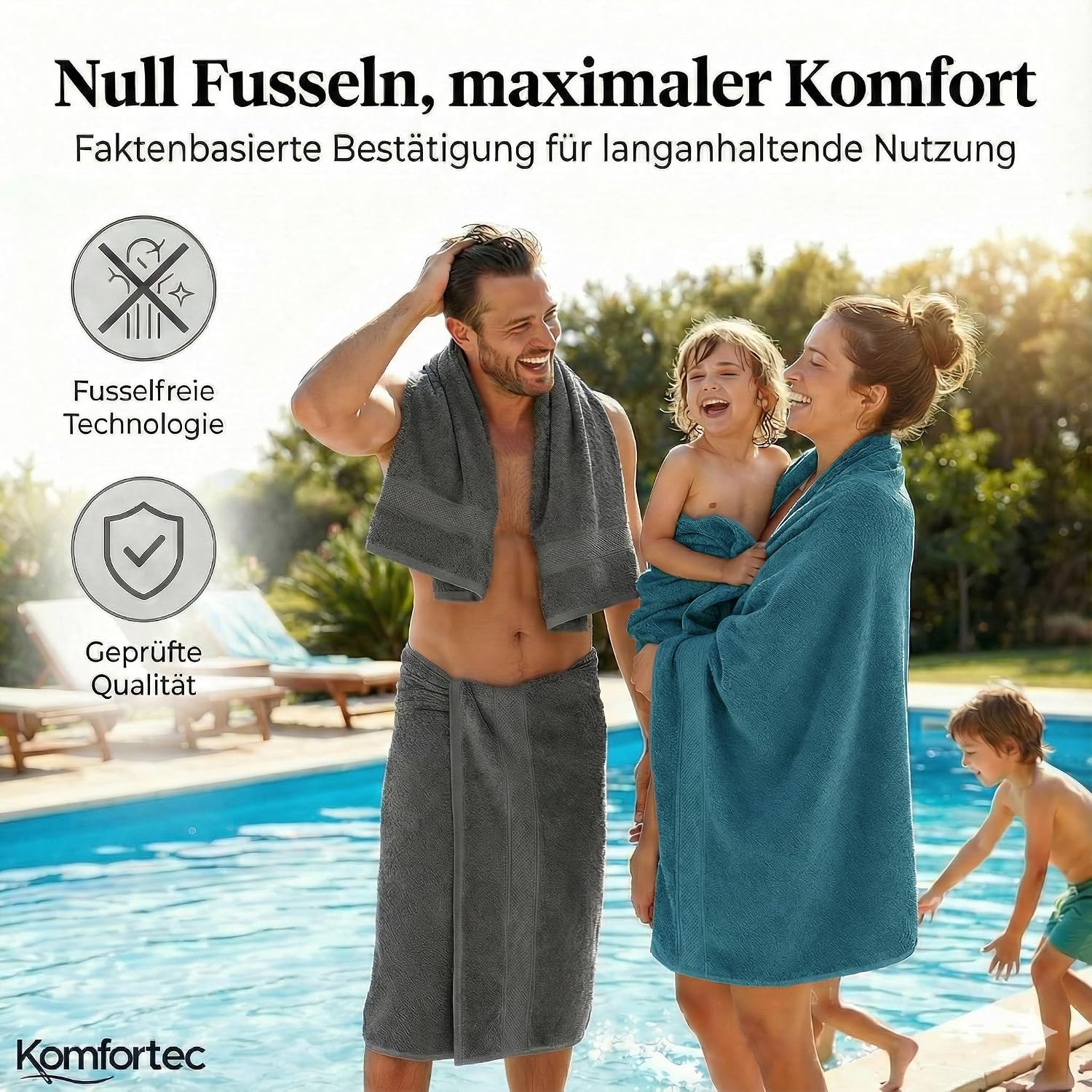 Thumbnail 5 de Komfortec 8er Handtuch Set 70x140 cm