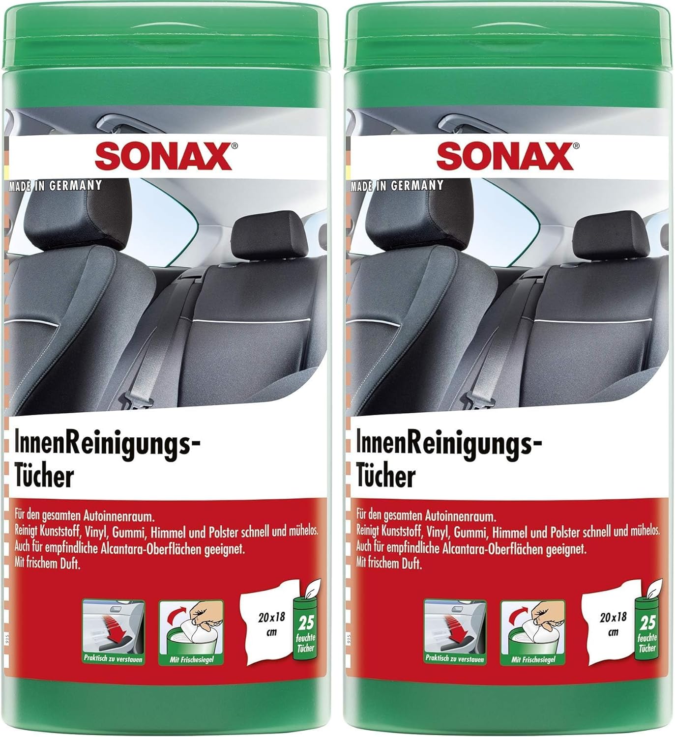 Thumbnail 6 de SONAX InnenReinigungsTücher 25 Stk 🧽