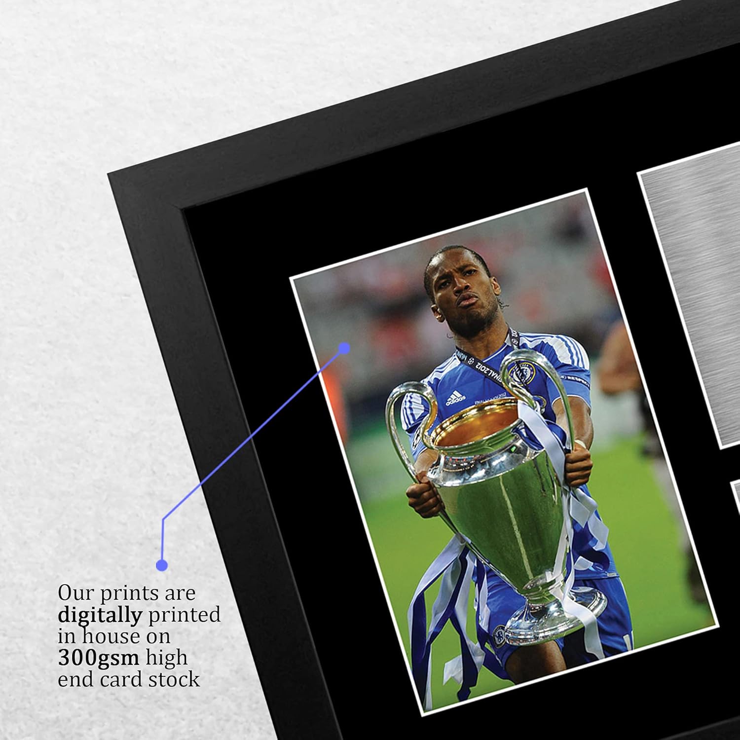 Thumbnail 3 de HWC Trading Didier Drogba gifts printed signed autograph picture (A4 framed) for football fans