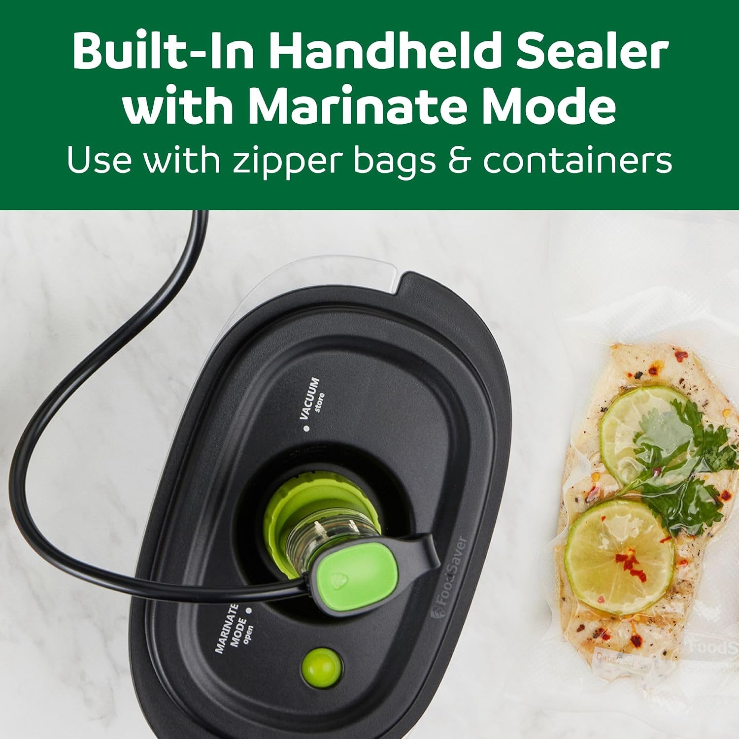 Thumbnail 6 de FoodSaver V4400 2-in-1 Vacuum Sealer Machine with Automatic Bag Detection and Starter Kit