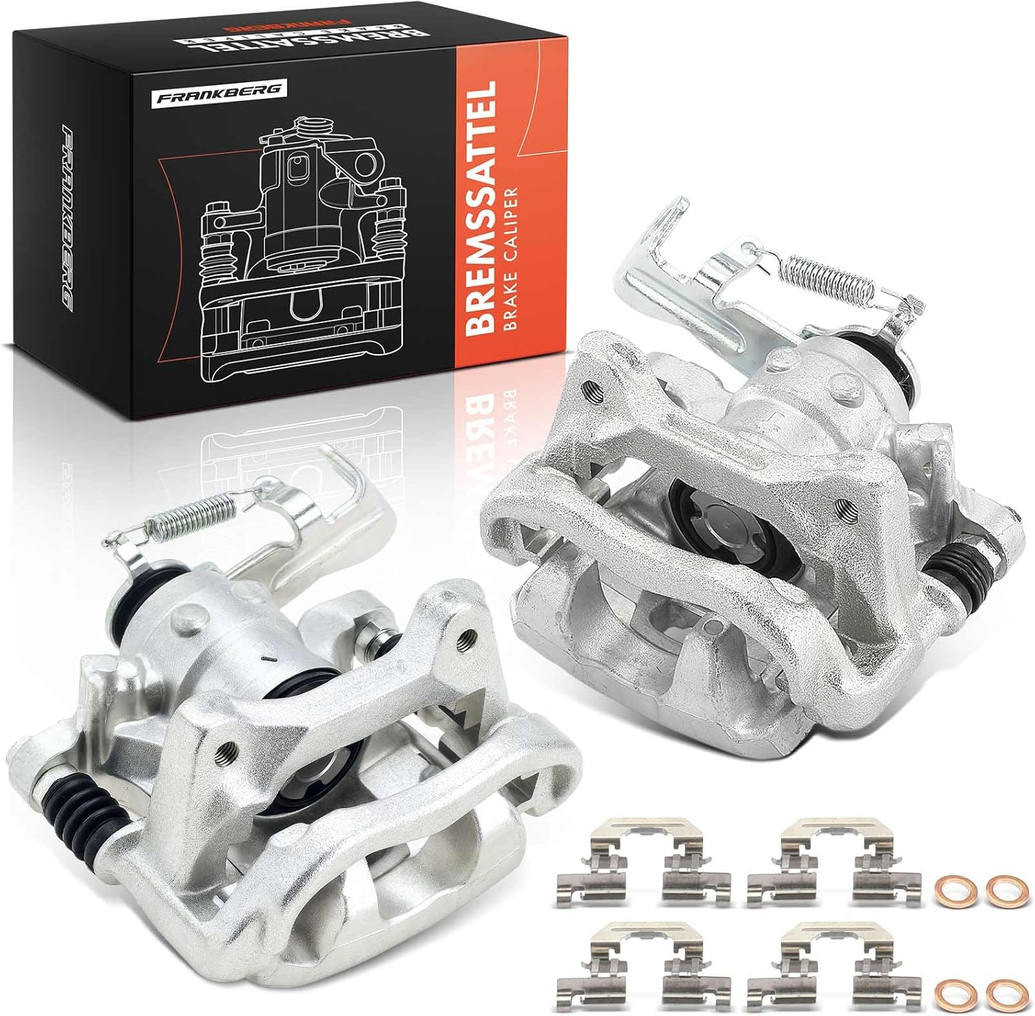 Frankberg Bremssattel hinten aus Aluminium mit Halterung – Lochabstand 100 mm, kompatibel mit 3 BM BN (BN Replace)