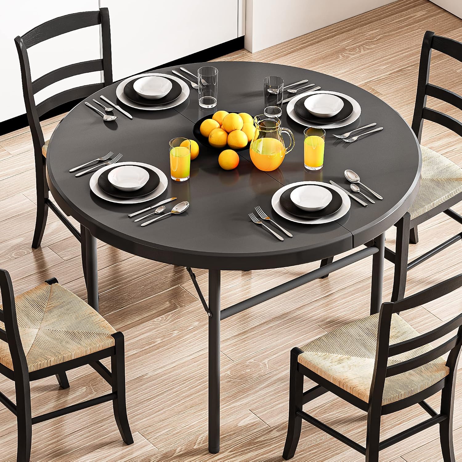 Thumbnail 1 de YITAHOME 122cm Round Folding Table – Heavy Duty Outdoor/Indoor Table