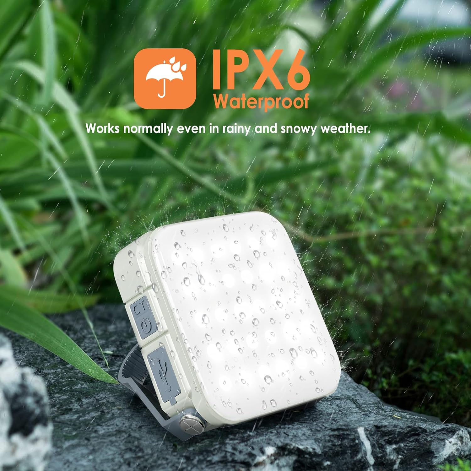 Thumbnail 6 de Quntis Camping Light Rechargeable: Solar/USB-C LED Lantern with 4000mAh Power Bank (IPX6, 4 Colour Temperatures)