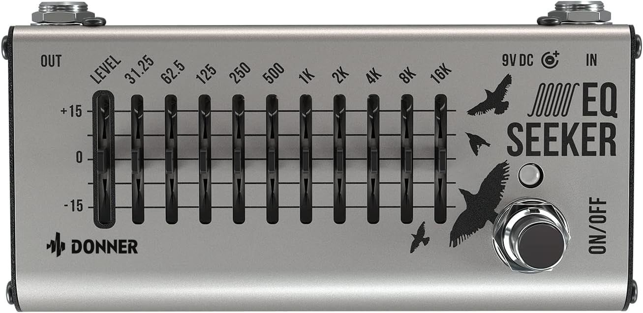 Thumbnail 6 de Donner EQ Seeker EC1219 10バンドグラフィックイコライザー ペダル
