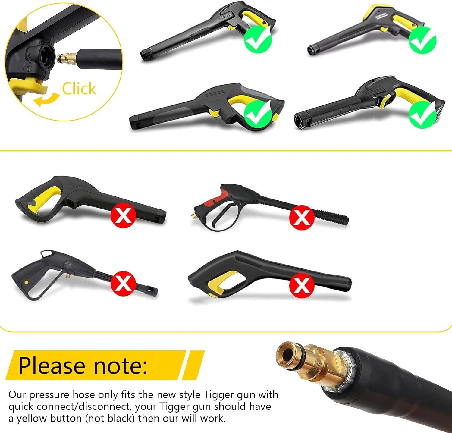Detalle de 10m High Pressure Washer Replacement Hose for Kärcher K Series (K2–K7)