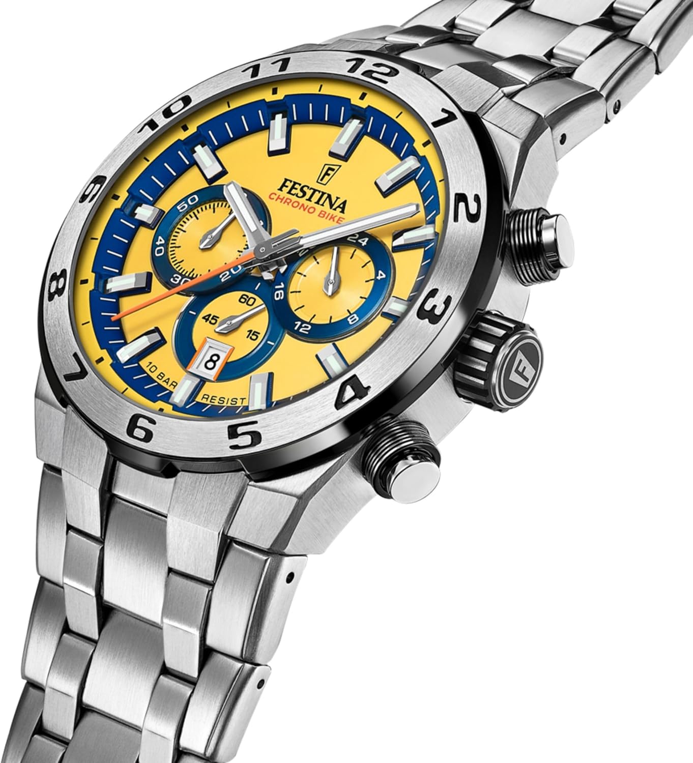 Thumbnail 2 de Festina Herren Uhr Analog F20670/4 „Chrono Bike“ aus Edelstahl 316L – Quarz, Chronograph & Kalender