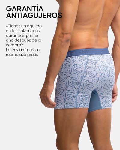 Thumbnail 3 de DANISH ENDURANCE Boxer Deportivos Hombre 3 Pack MC (2x Negro, 1x Azul Mosaic) talla L
