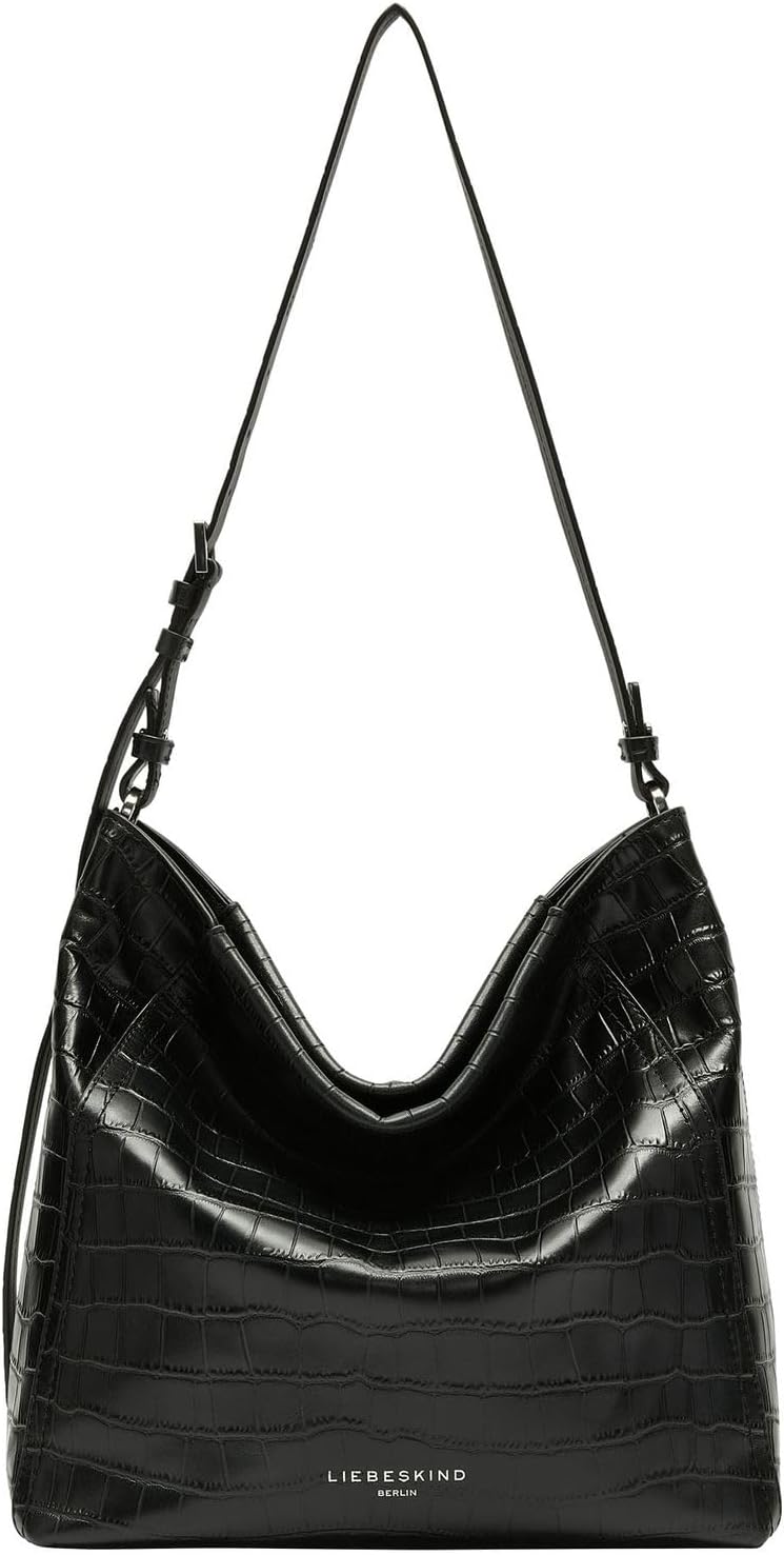 Detalle de LIEBESKIND Chudy Hobo Hobo – Minimalistische Ledertasche aus hochwertigem Schafsleder