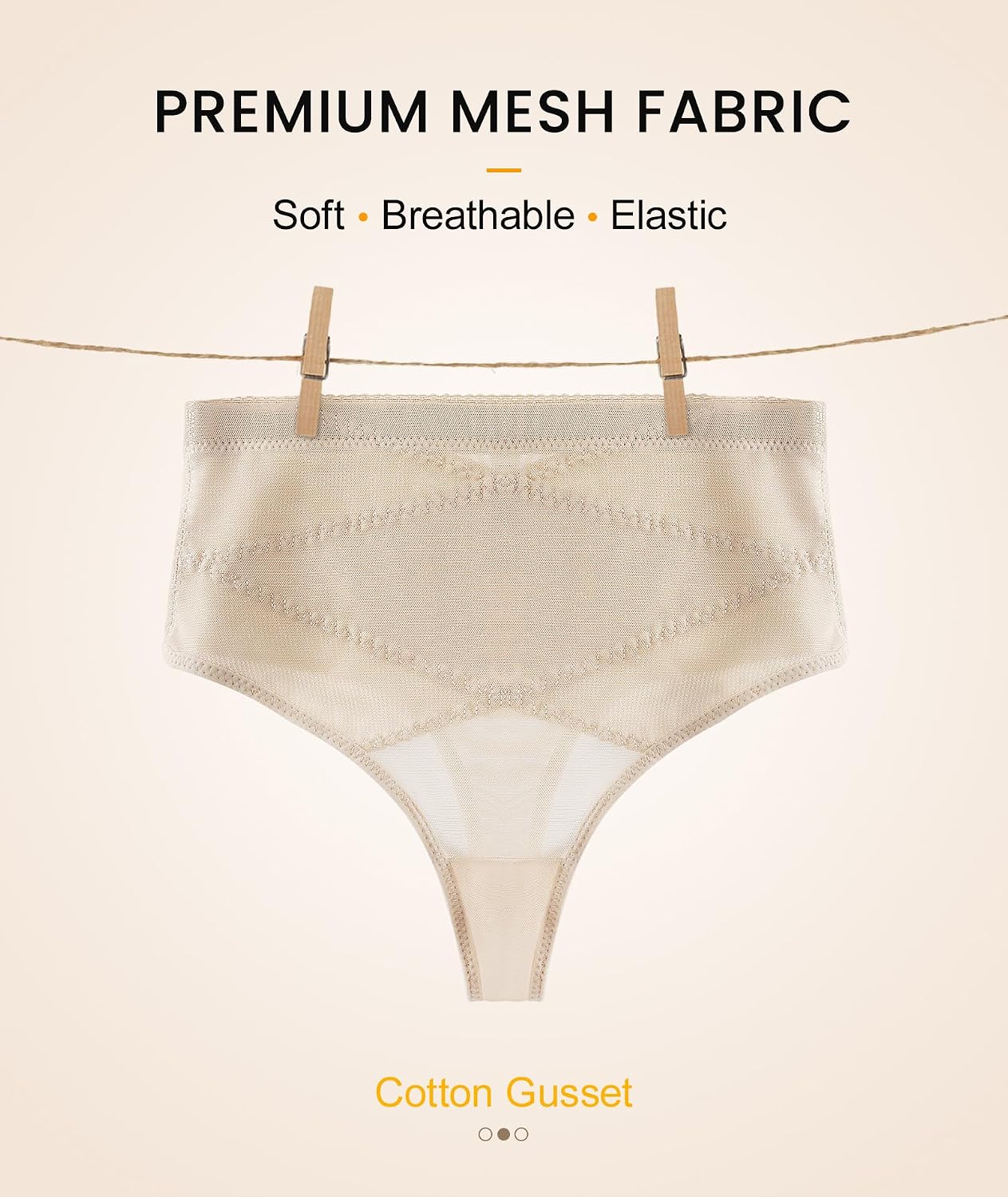 Thumbnail 3 de SIMIYA Thong Shapewear in Mesh