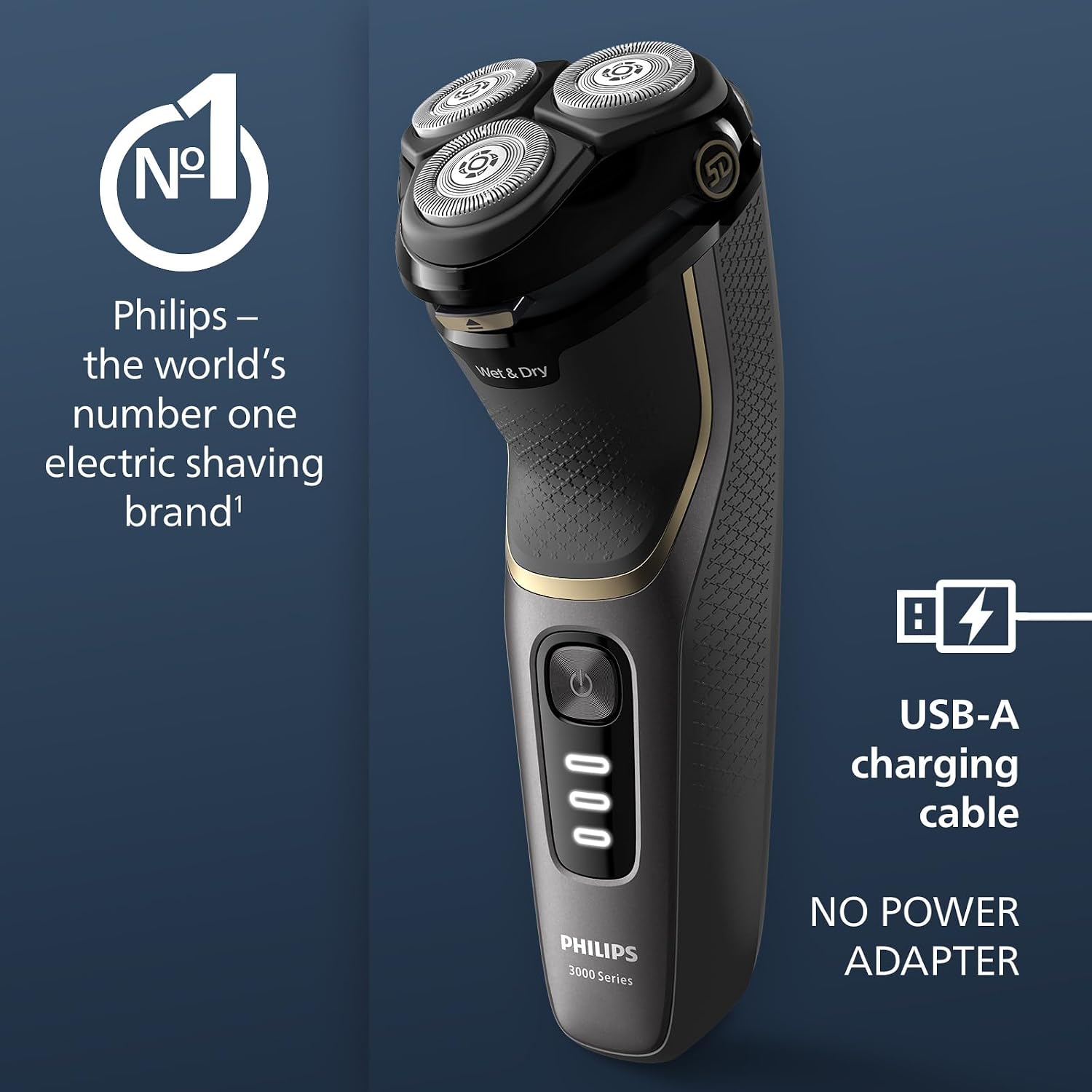 Thumbnail 1 de Philips S3342/13 Series 3000 Wet & Dry Electric Shaver with SkinProtect