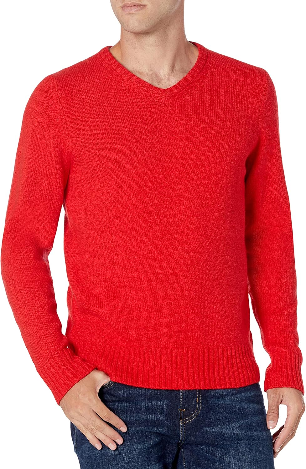 Thumbnail 1 de Amazon Essentials Herren Soft-Touch-Pullover mit V-Ausschnitt – bequemer Baumwoll-Mischpullover