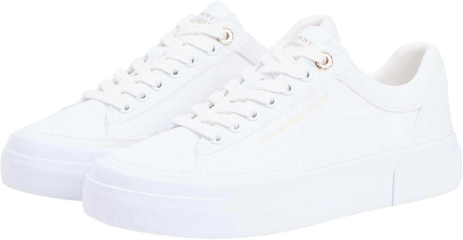 Thumbnail 2 de Tommy Hilfiger TH Foxing Platform Canvas Fw0fw09480, Basso Top Donna