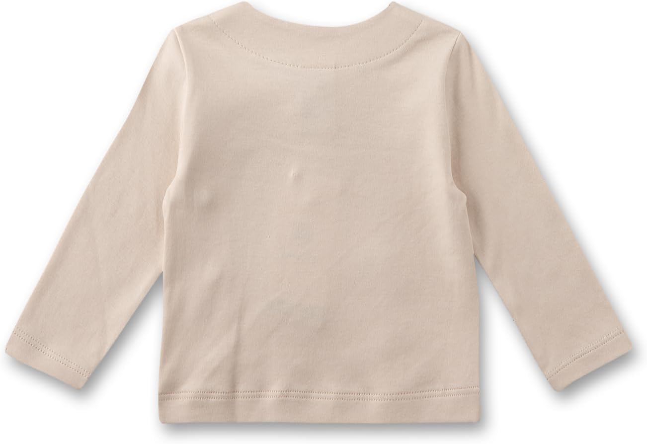 Detalle 2 de Sanetta Baby-Wickelshirt beige Hase – Bio-Baumwolle, GOTS-zertifiziert