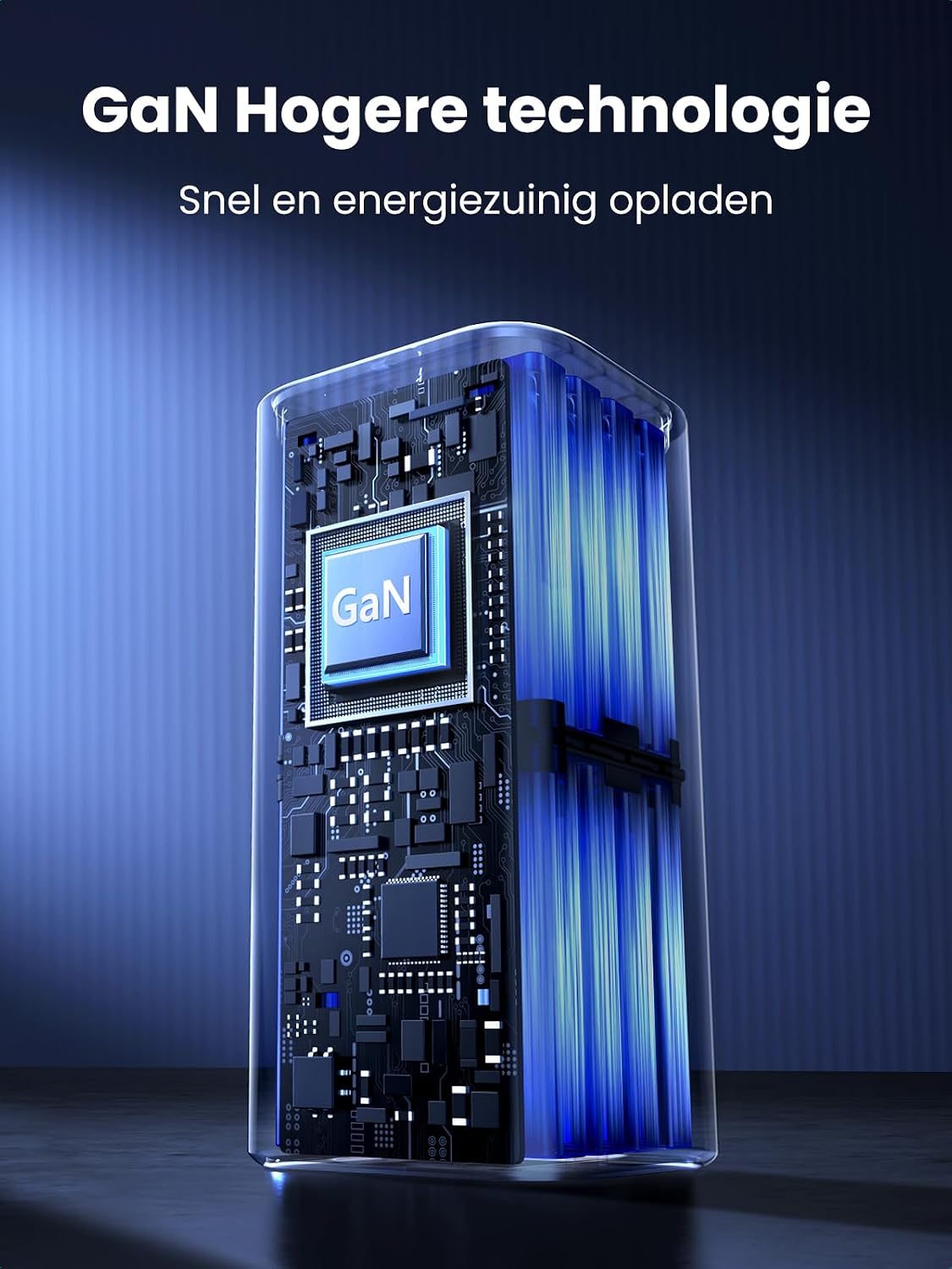 Detalle 2 de UGREEN 150W 4-in-1 autolader met 3 USB-C-poorten, USB-A en GaN